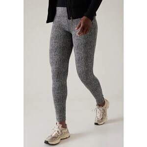 Athleta Delancey Skyline Textured Tights Black - Medium